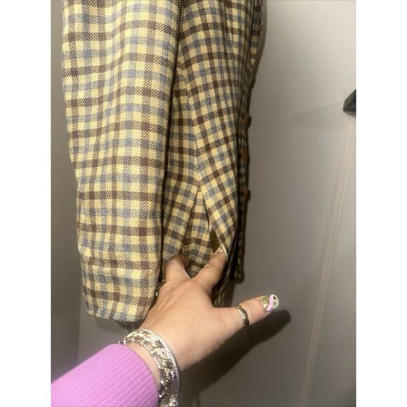 GIORGIO ARMANI Le Collezioni Houndstooth Alpaca/Wool Blend Blazer Sz US 10/EU 46 - Picture 8 of 12